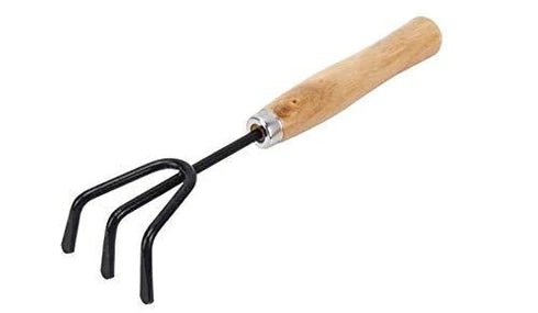 GARDENING TOOLS - HAND CULTIVATOR, BIG TROWEL, GARDEN FORK (SET OF 3)