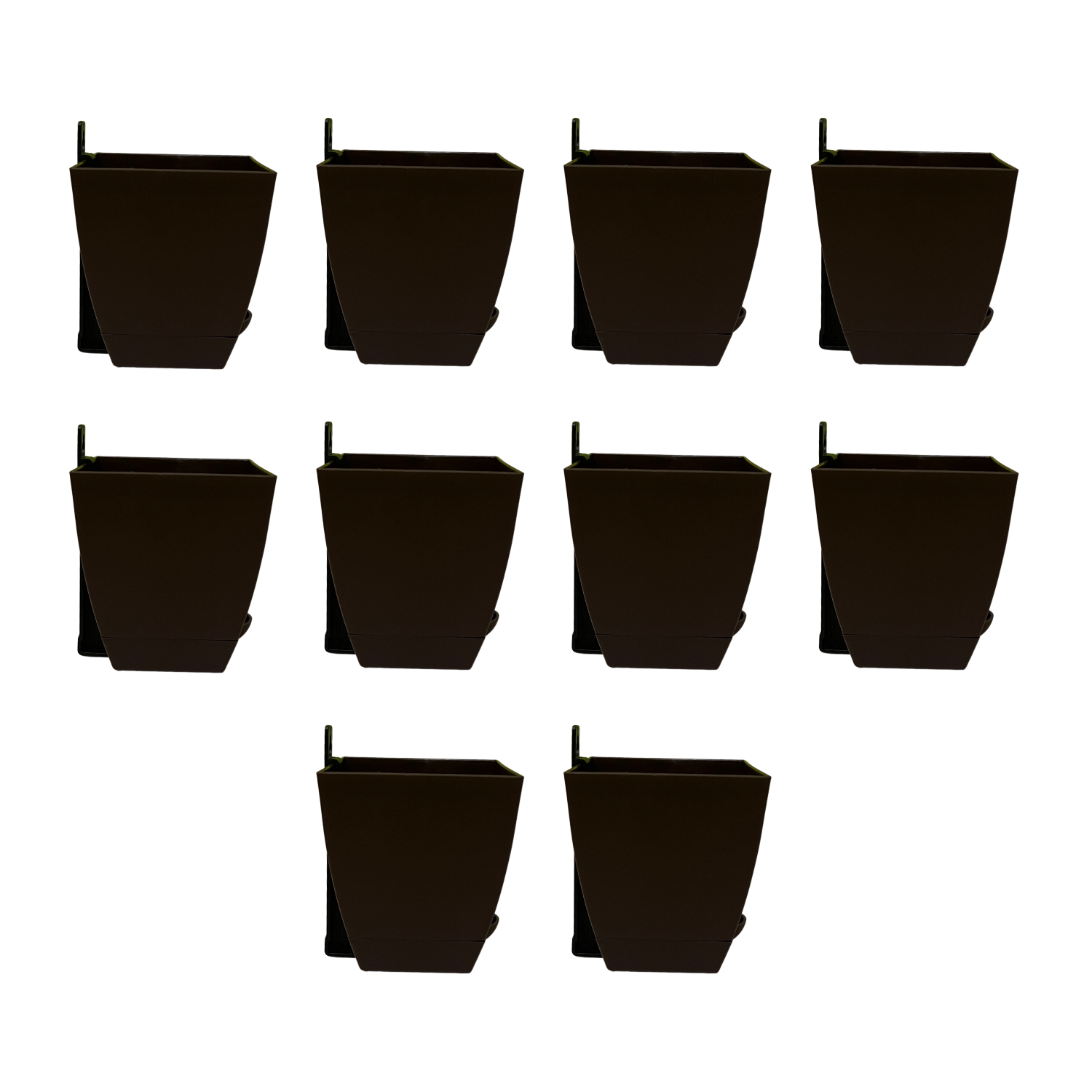 Hug A Plant|Chatura 8cm Self Watering Square Pot with Nail Hook for Home & Garden Decor (8CM|3.4INCH)