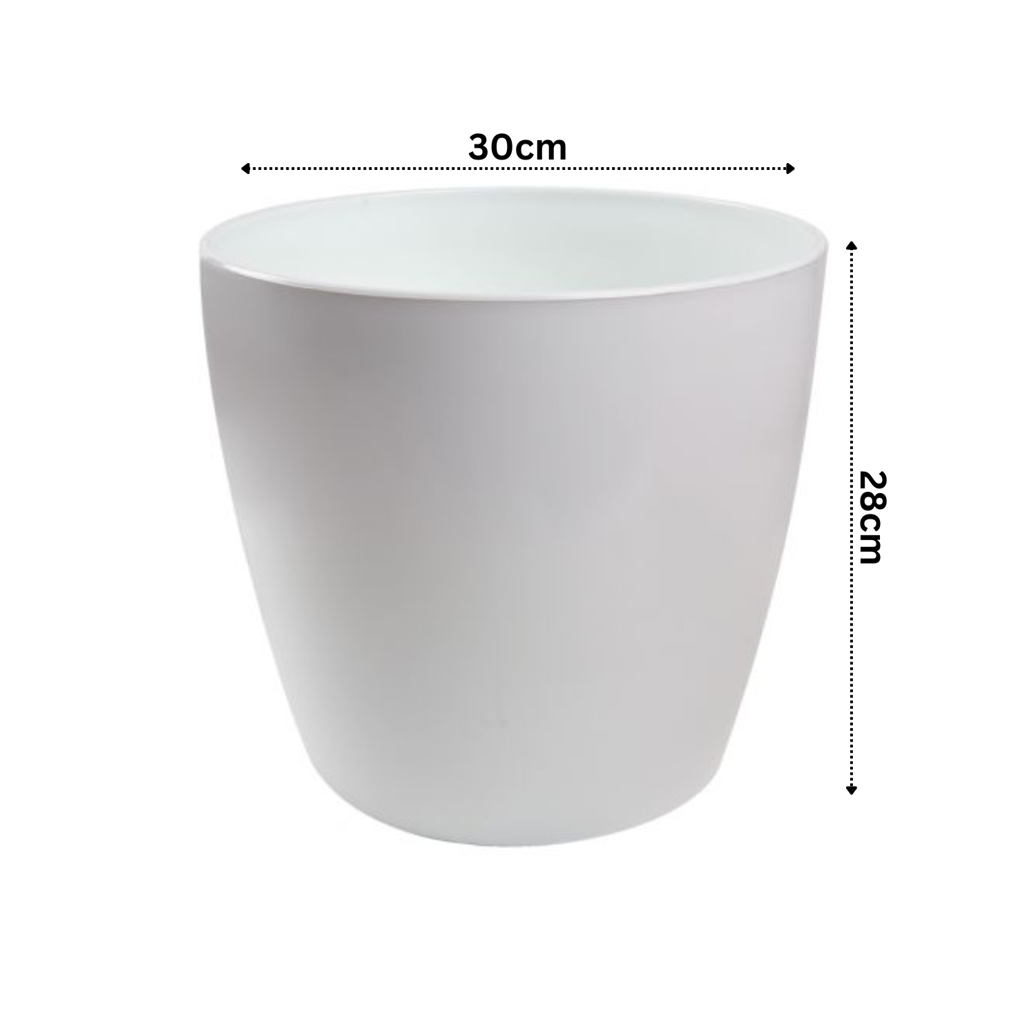 Hug A Plant | Valencia 30cm Round Plastic Pot with Wheels for Home & Garden (30CM | 12 INCH, Pack of 1)