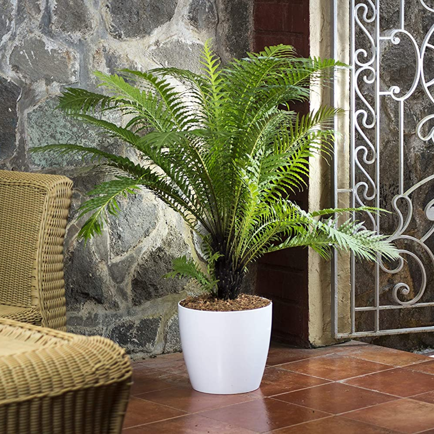 Hug A Plant | Valencia 40cm Round Plastic Pot with Wheels for Home & Garden (40CM | 15.7 INCH, Pack of 1)