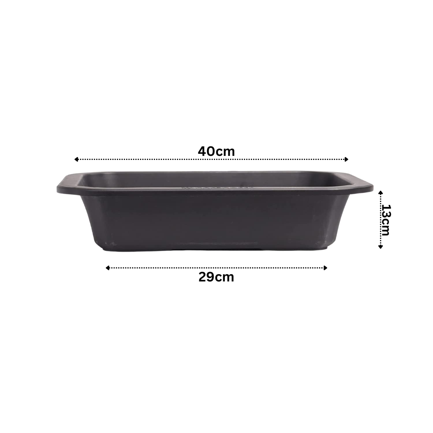 Hug A Plant |Juniper 40CM Rectangle Plastic Pots for Home & Garden (40CM| 15 INCH)