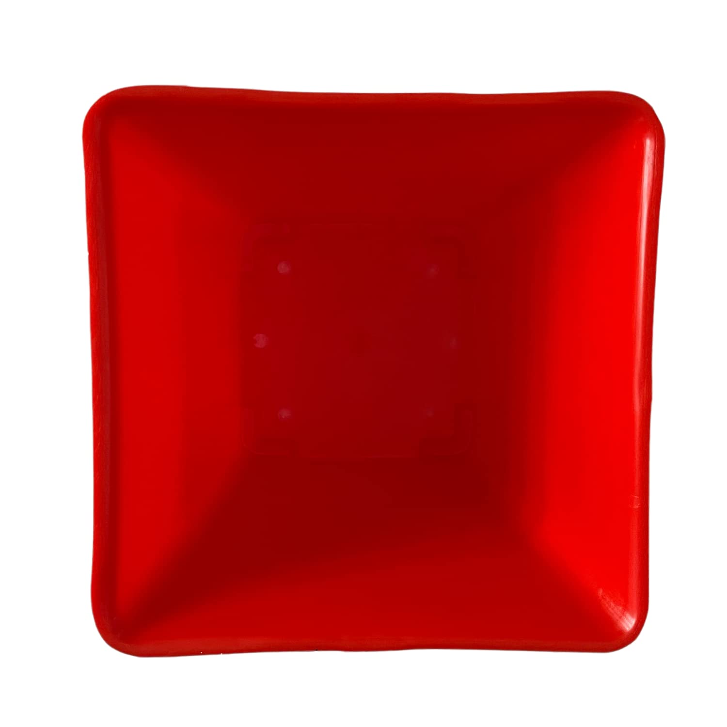 Hug A Plant | Hot Square Plastic Pot for Home & Garden (22CM | 9INCH)