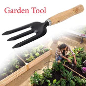 HAND WEEDING FORK (STEEL, BLACK)