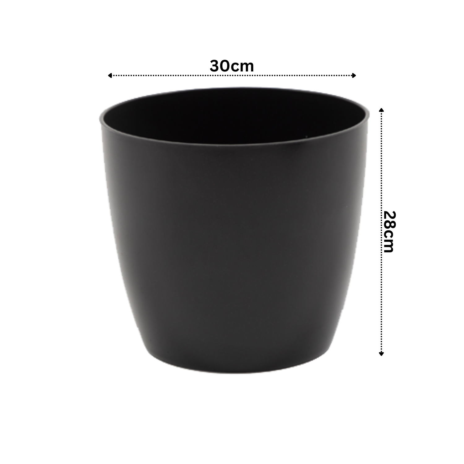 Hug A Plant | Valencia 30cm Round Plastic Pot with Wheels for Home & Garden (30CM | 12 INCH, Pack of 1)