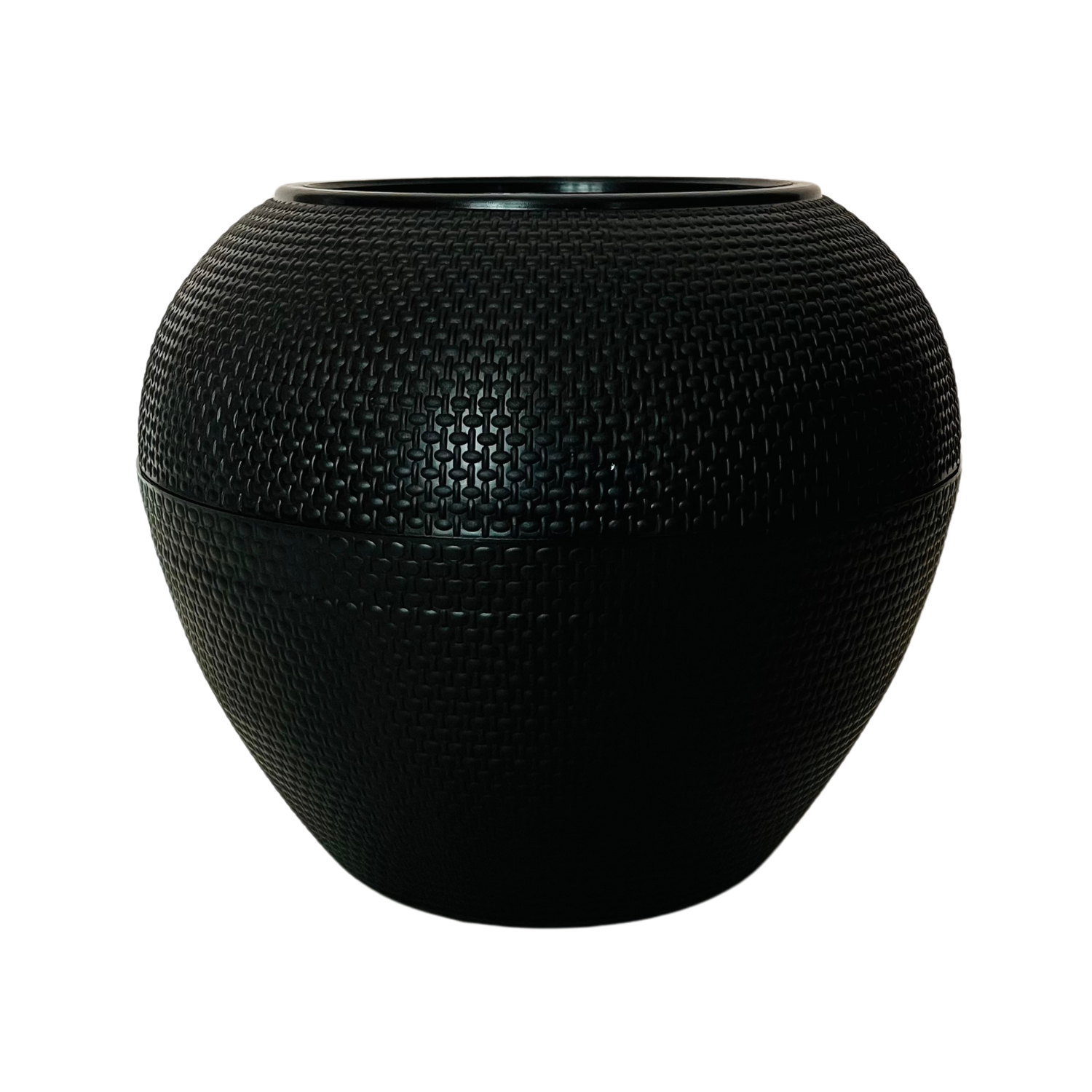 Hug A Plant |Kiwi Round Plastic Pot for Home & Garden (22CM|9INCH,Pack of 1)