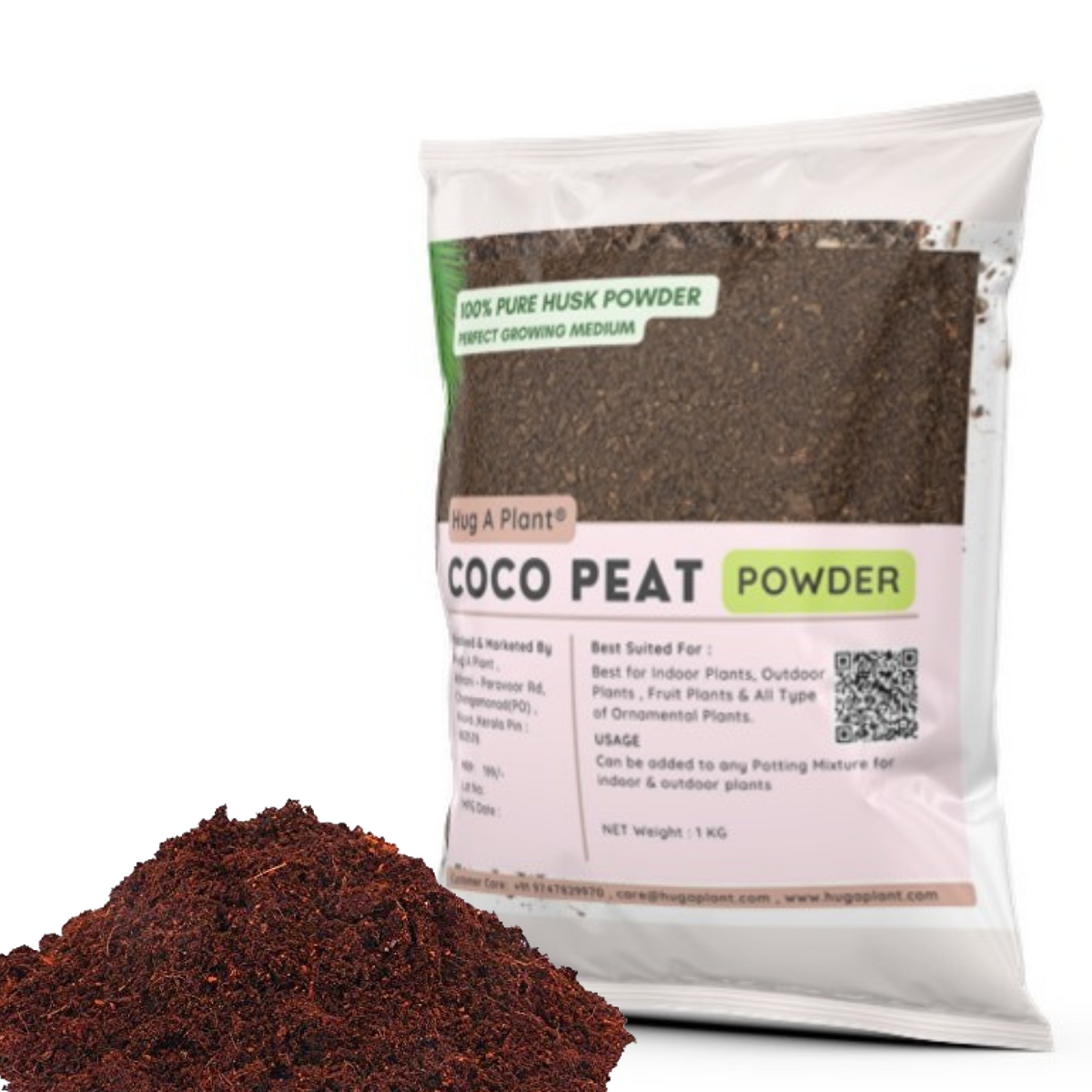 Hug A Plant Coco Peat Powder For Plants 1Kg