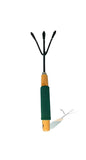 GARDENING TOOL WOOD HANDLE CULTIVATOR TROWEL FORKS TOOL SET (3 PACK)