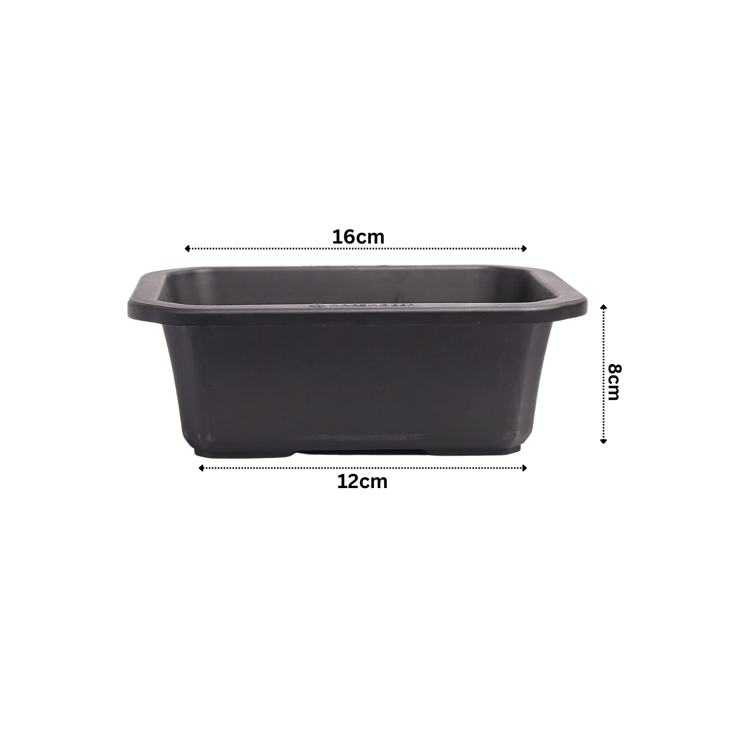 Hug A Plant | Juniper 16CM Rectangle Plastic Pots for Home & Garden (16CM|6INCH)