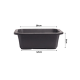 Hug A Plant | Juniper 16CM Rectangle Plastic Pots for Home & Garden (16CM|6INCH)