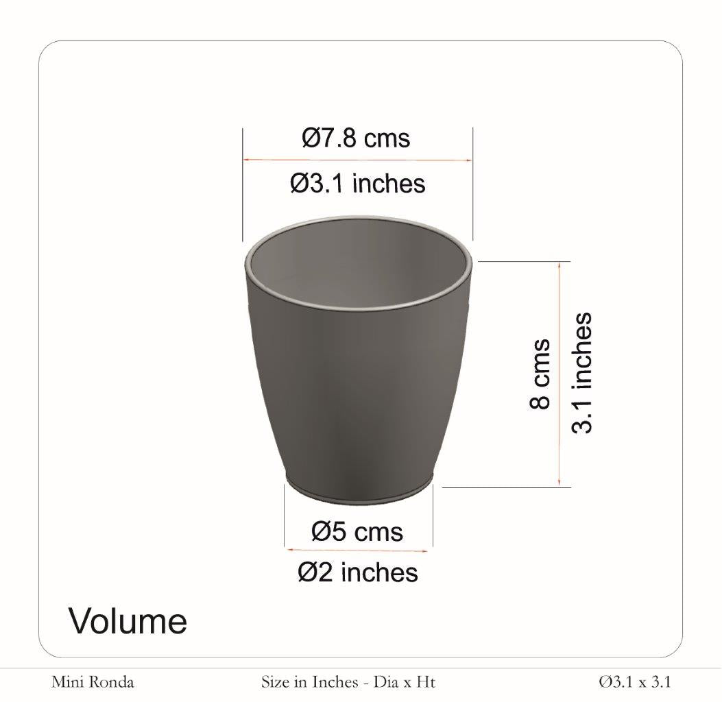 Mini Ronda Plastic Pot