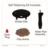 Ronda 2320 Round Plastic Pot With Self-Watering Kit
