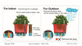 Ronda 2926 Round Plastic Pot With Self Watering Kit