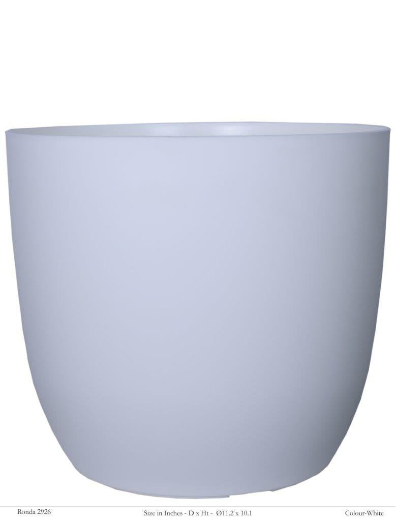 Ronda 2926 Round Plastic Pot (Without Self-Watering Kit)