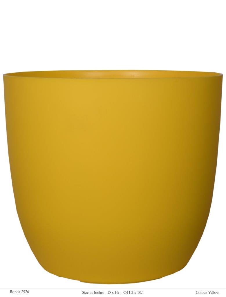 Ronda 2926 Round Plastic Pot (Without Self-Watering Kit)