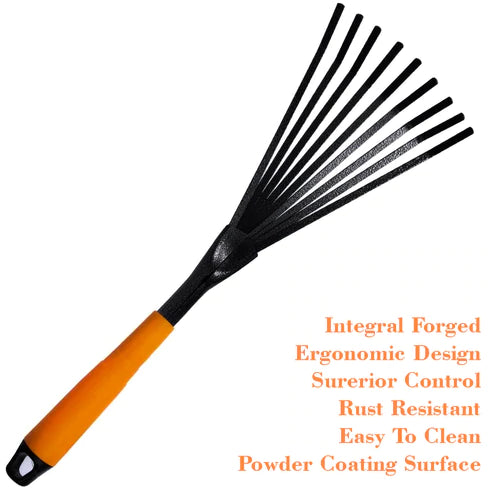 TEETH RAKE GARBAGE CLEAN UP FORK DIGGER EXCAVATOR FOR GARDENS AND PLANTING