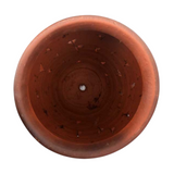 Terracotta Leaf Cutting Jar Smoke Finish