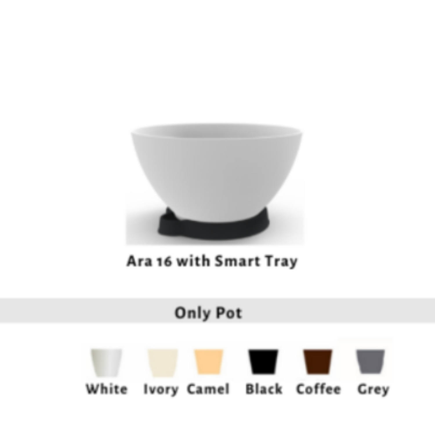 Ara 16 Plastic Pot With Smart Tray