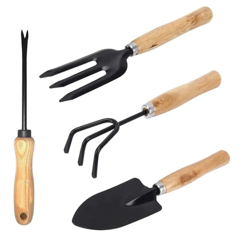GARDENING TOOLS SEED HANDHELD SHOVEL RAKE SPADE TROWEL WITH PRUNING SHEAR