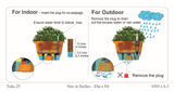 Tuka 20 Three Tier Self Watering Hanging Plastic Pot